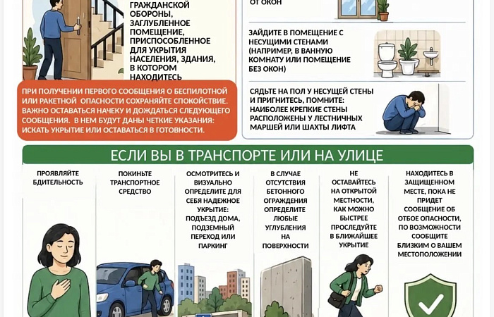 Порядок действий населения при беспилотной и ракетной опасности