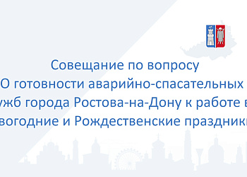 Изображение Совещание по вопросу «О готовности аварийно-спасательных служб города Ростова-на-Дону к работе в новогодние и Рождественские праздники».