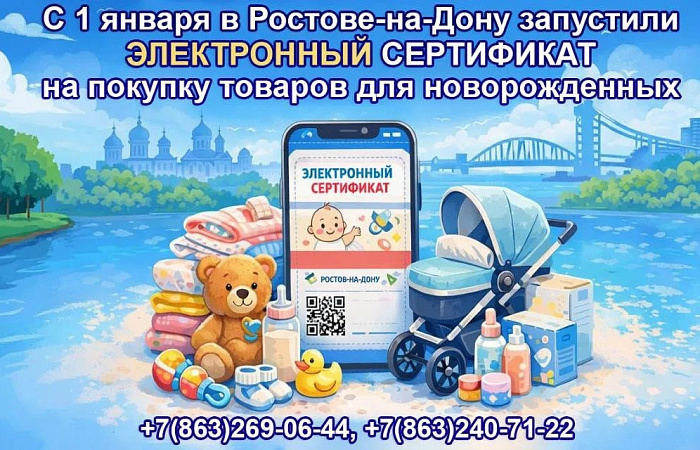 О предоставлении электронного сертификата на приобретение товаров для новорожденных