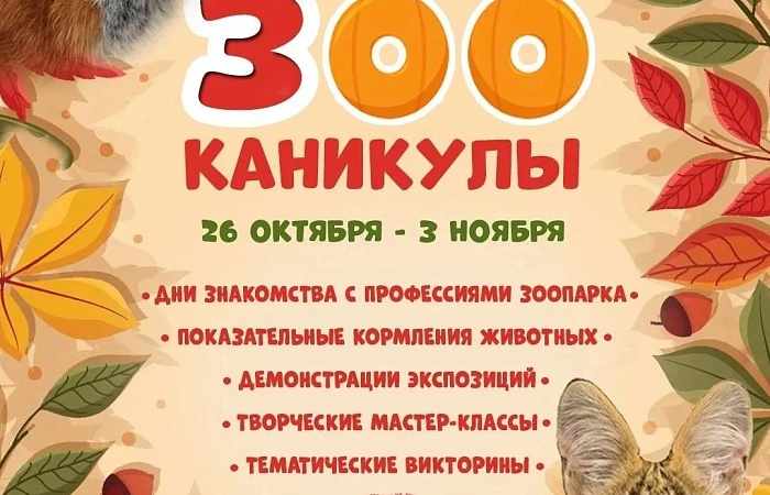 В рамках осенних каникул ростовский зоопарк подготовил досуговую программу 