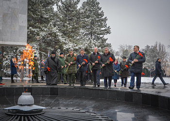 В донской столице почтили память воинов, павших за освобождение Ростова-на-Дону