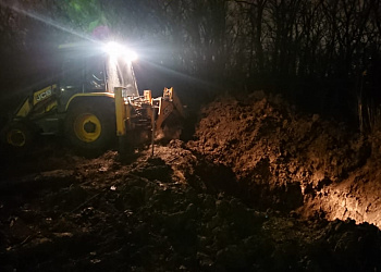 В Первомайском районе Ростова ведутся работы по устранению аварии на водопроводных сетях