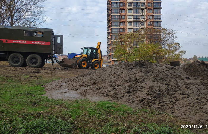 Авария на водоводе по ул.Орбитальной ликвидирована
